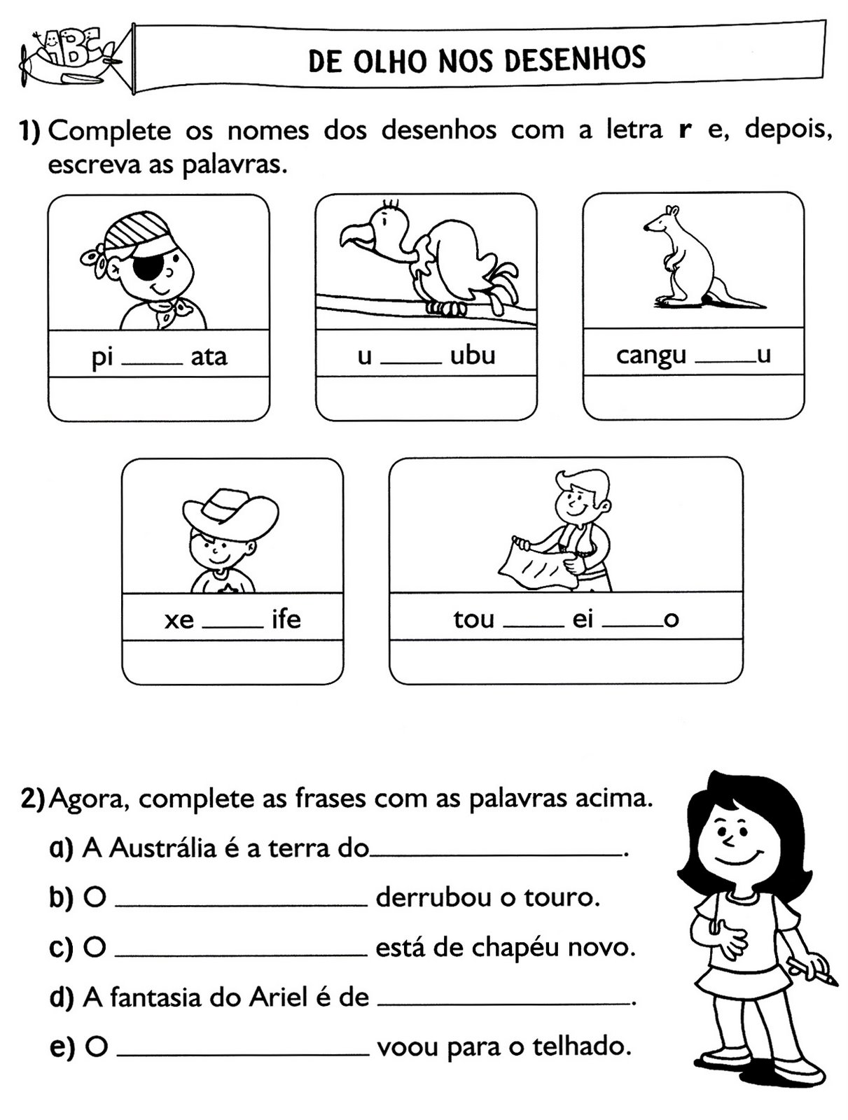 Português Atividades Diversas Para O 1º E 2º Anos