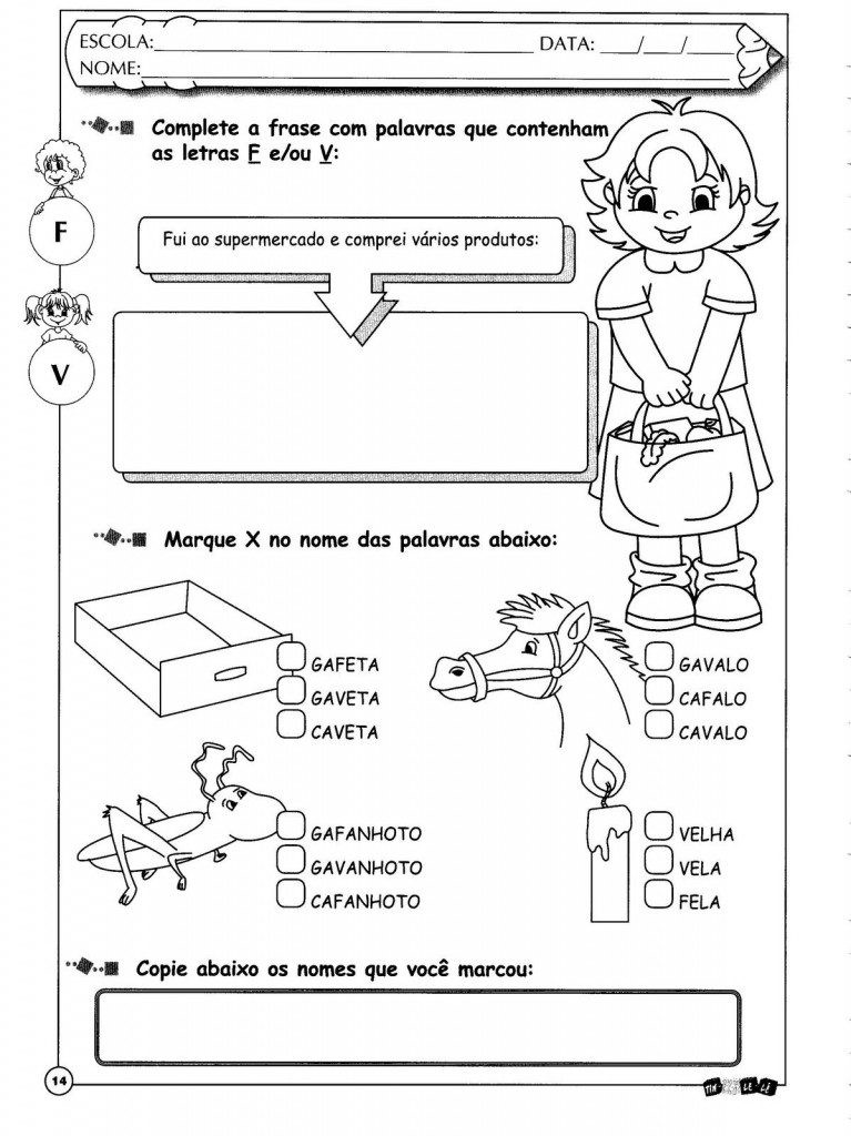 Plano De Aula Ortografia V Ou F Vrogue