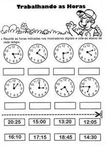 O Relógio e o Tempo - Planos de Aula - 2º Ano