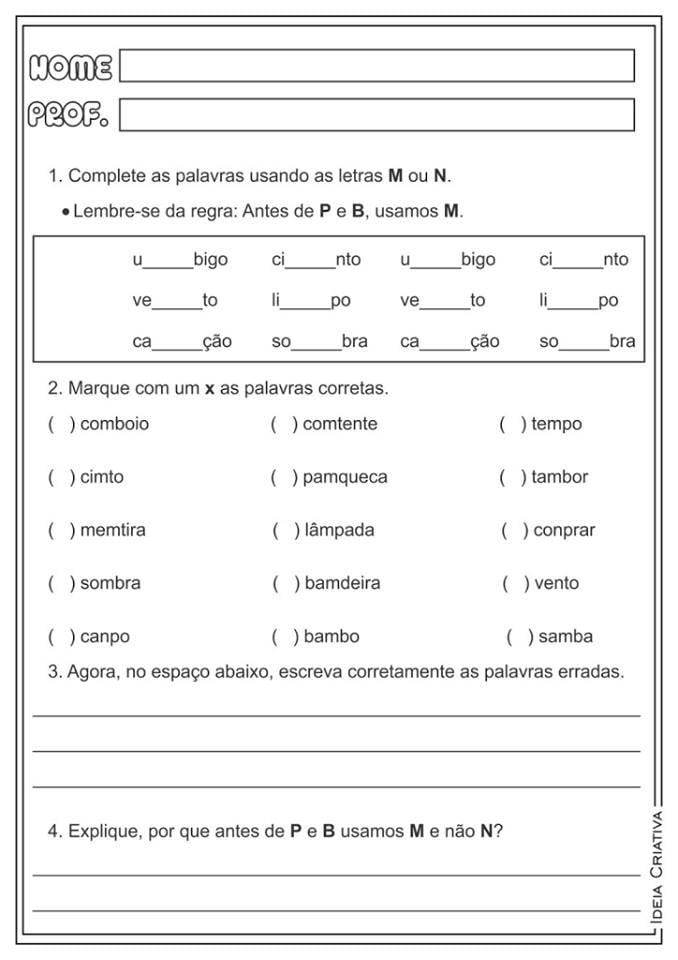 Plano De Aula: M E N