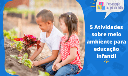 5 Atividades sobre meio ambiente para educação infantil
