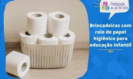 Brincadeiras com rolo de papel higiênico para educação infantil