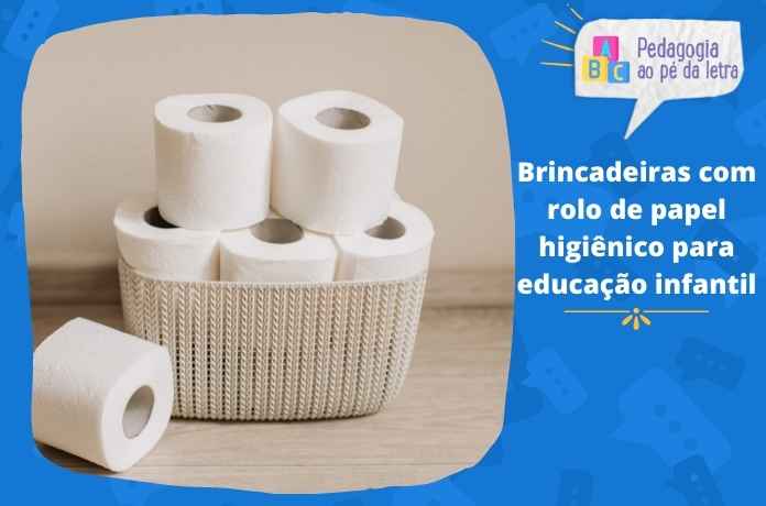 Brincadeiras com rolo de papel higiênico para educação infantil
