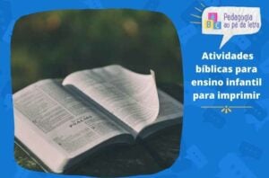 5 atividades bíblicas para ensino infantil para imprimir