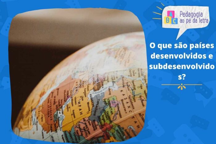 Atividades com charge sobre países desenvolvidos e subdesenvolvidos